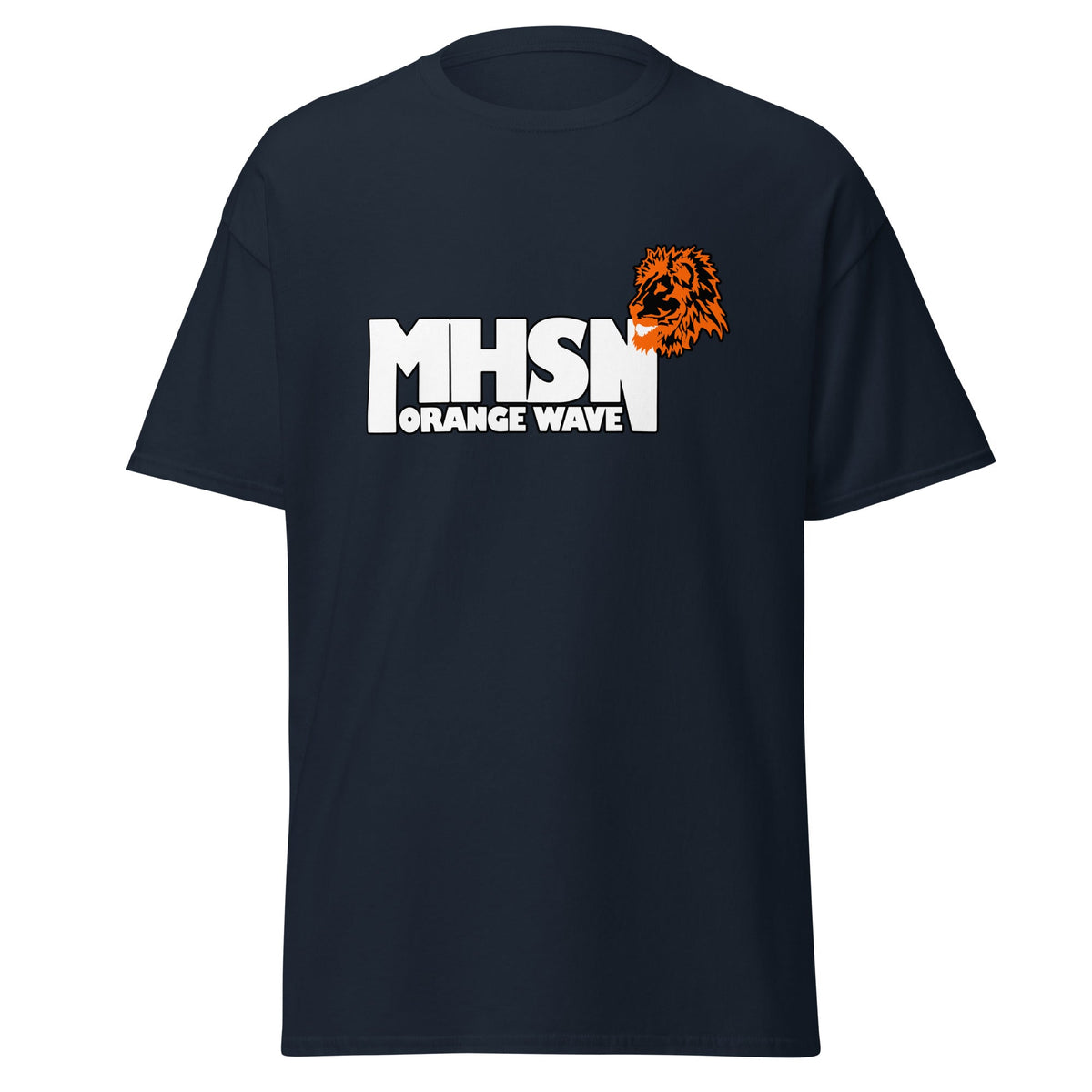 Classic | T-Shirt | Orange Wave Marching Band | Crest Logo