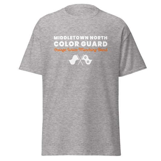 Classic | T-Shirt | Orange Wave Marching Band | Modern Script Logo