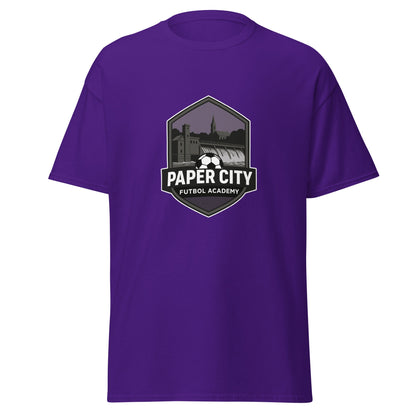 Classic | T-Shirt | Paper City Futbol Academy | Vanguard Shield Logo