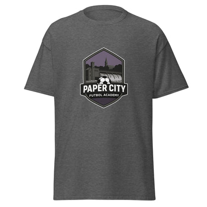 Classic | T-Shirt | Paper City Futbol Academy | Vanguard Shield Logo