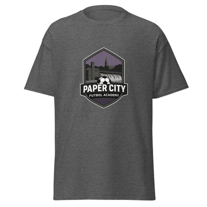 Classic | T-Shirt | Paper City Futbol Academy | Vanguard Shield Logo