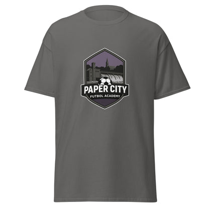 Classic | T-Shirt | Paper City Futbol Academy | Vanguard Shield Logo