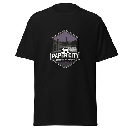 Classic | T-Shirt | Paper City Futbol Academy | Vanguard Shield Logo