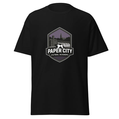 Classic | T-Shirt | Paper City Futbol Academy | Vanguard Shield Logo