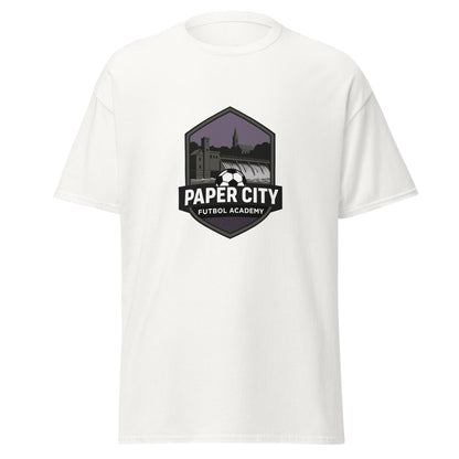 Classic | T-Shirt | Paper City Futbol Academy | Vanguard Shield Logo
