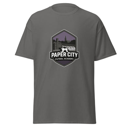 Classic | T-Shirt | Paper City Futbol Academy | Vanguard Shield Logo