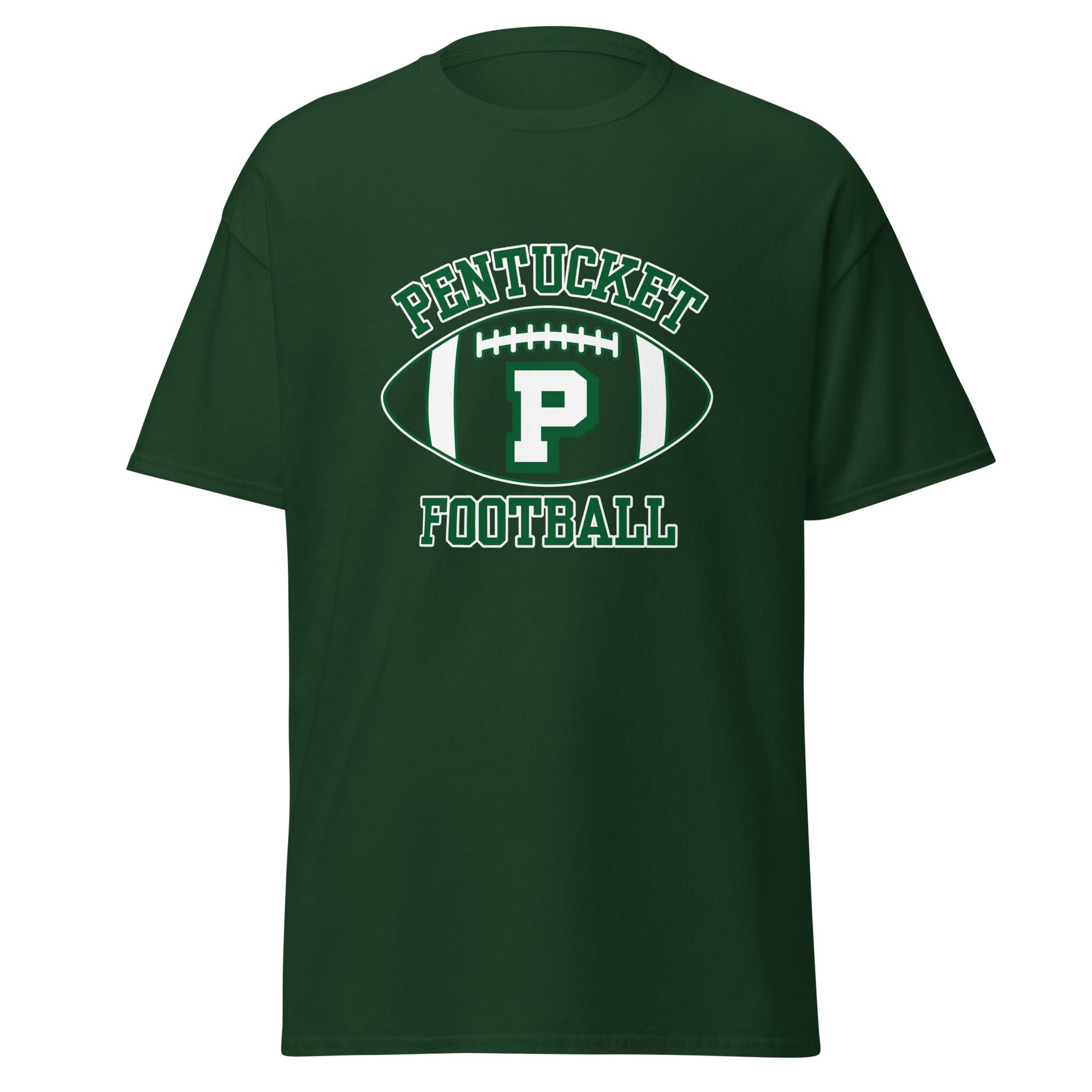Classic | T-Shirt | Pentucket Youth Football and Cheer | Varsity Badge Logo