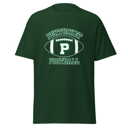 Classic | T-Shirt | Pentucket Youth Football and Cheer | Varsity Badge Logo