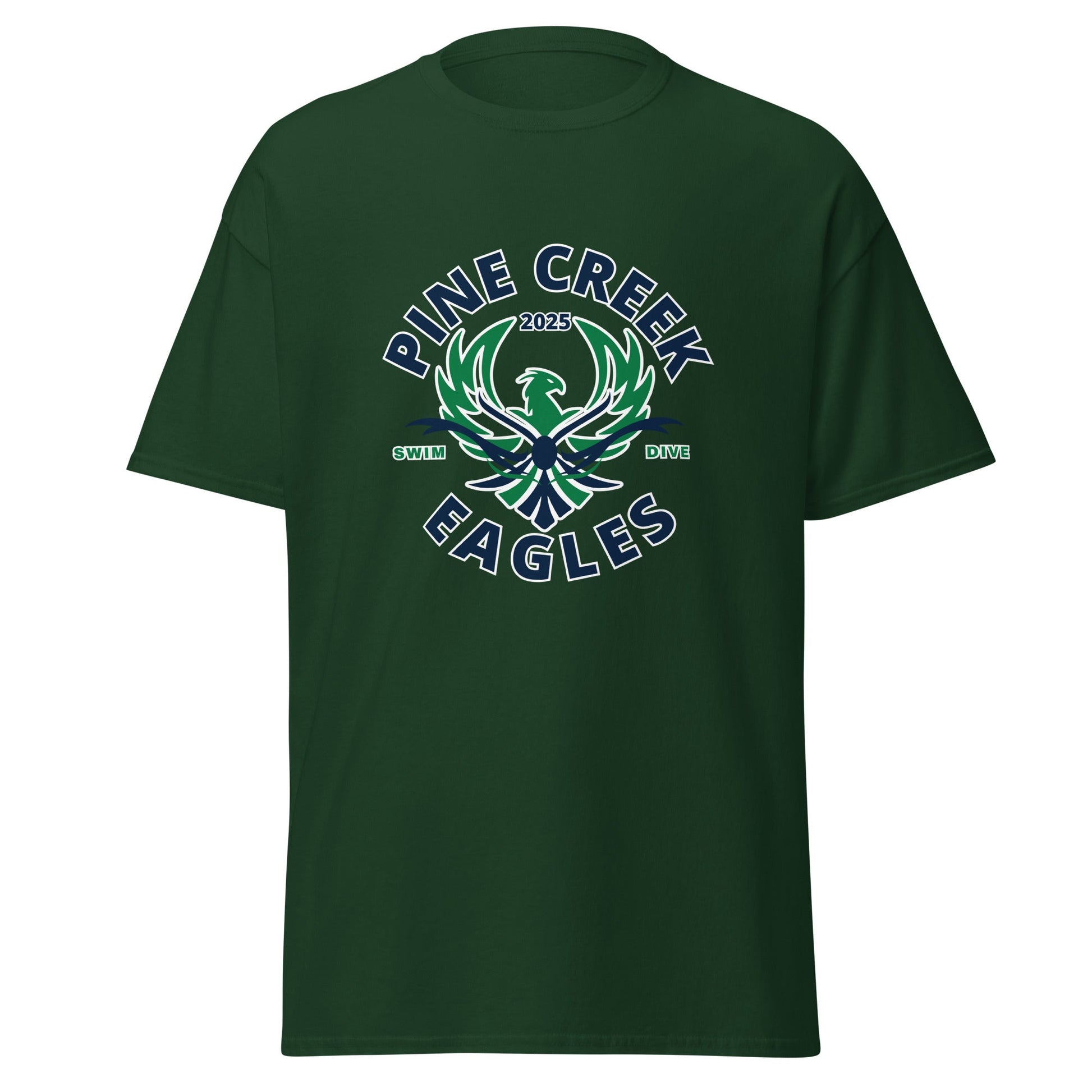 Classic | T-Shirt | PINE CREEK SWIM & DIVE | Swim & Dive Logo
