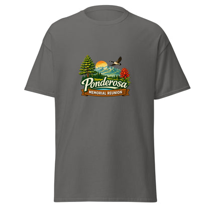 Classic | T-Shirt | Ponderosa Reunion | Painted Mountain Crest Logo