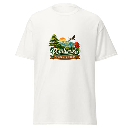 Classic | T-Shirt | Ponderosa Reunion | Painted Mountain Crest Logo