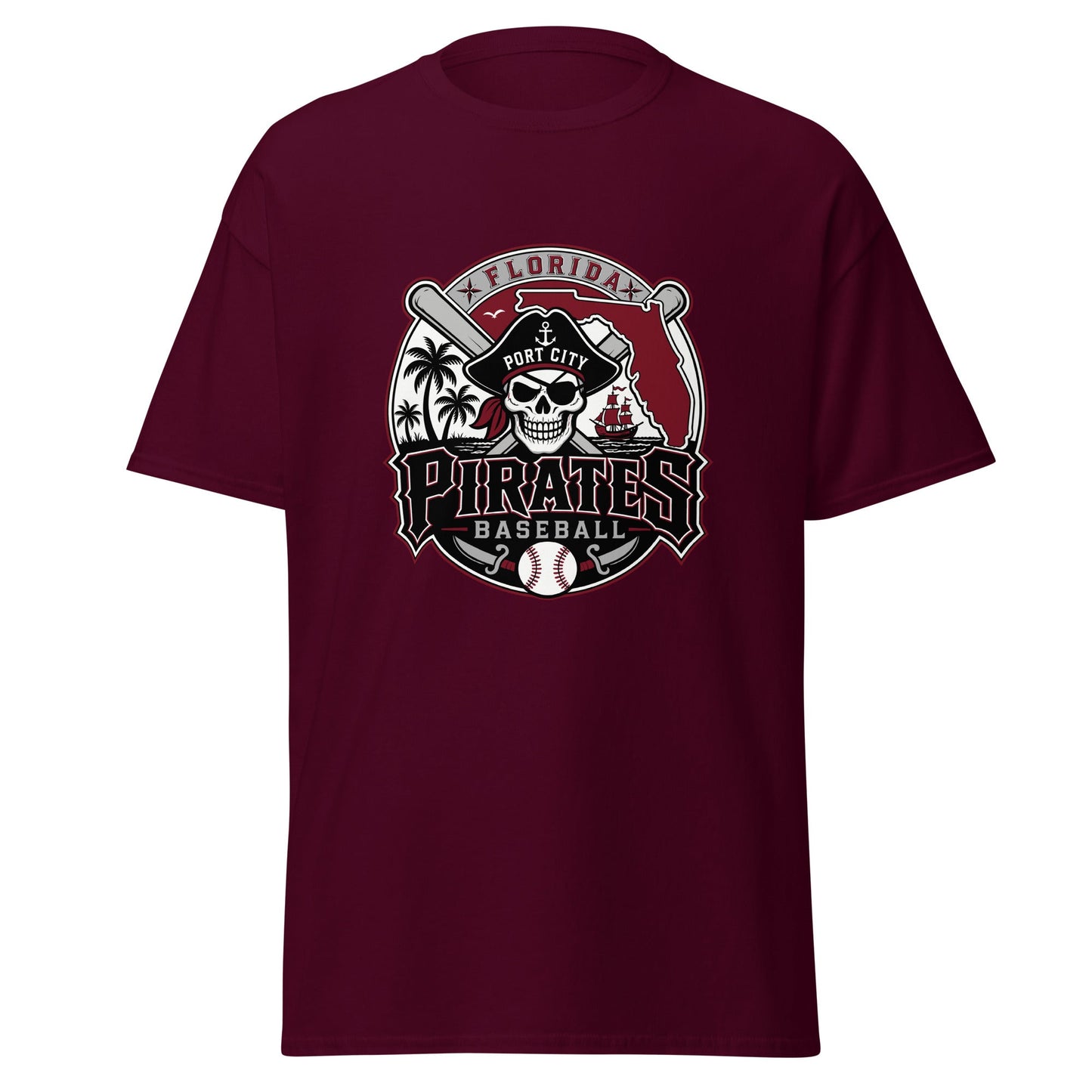 Classic | T-Shirt | Port City Pirates | Emblem Logo