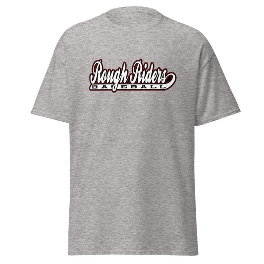 Classic | T-Shirt | Rough Riders | Baseball Script Logo