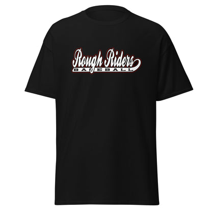 Classic | T-Shirt | Rough Riders | Baseball Script Logo