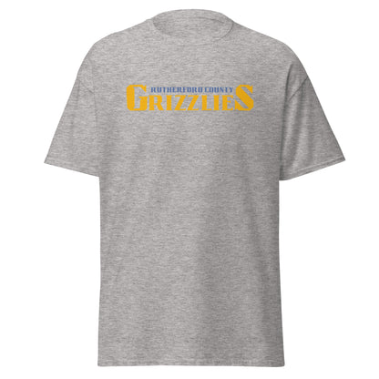 Classic | T-Shirt | Rutherford County Grizzlies Football | Script Logo