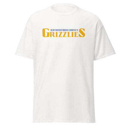 Classic | T-Shirt | Rutherford County Grizzlies Football | Script Logo