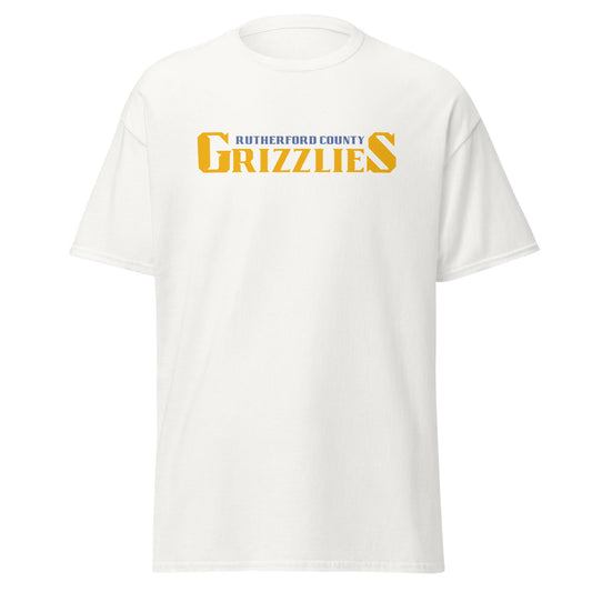 Classic | T-Shirt | Rutherford County Grizzlies Football | Script Logo