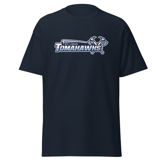 Classic | T-Shirt | Saint John Tomahawks | Script Logo