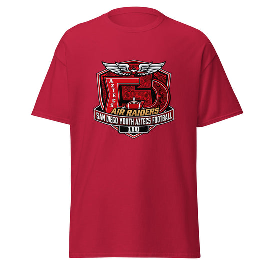 Classic | T-Shirt | San Diego Youth Aztecs Football 11u Air Raiders | Shield Logo
