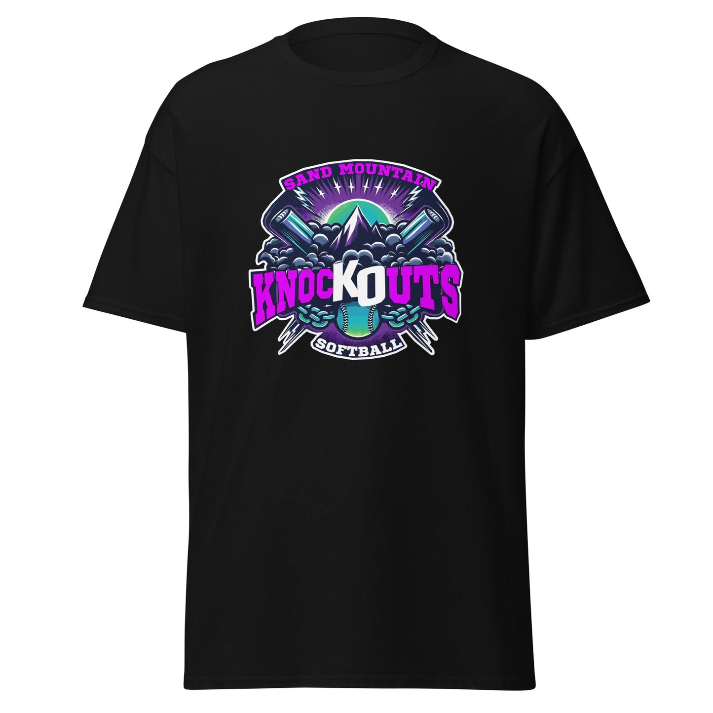 Classic | T-Shirt | Sand Mountain Knockouts | Ball & Bat Logo