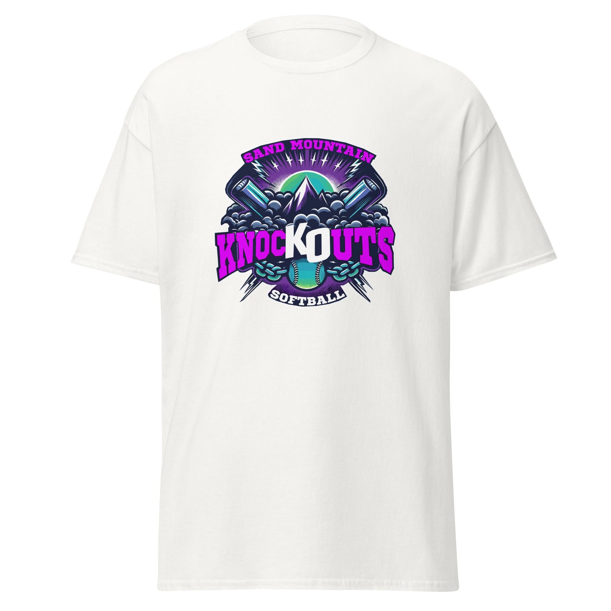 Classic | T-Shirt | Sand Mountain Knockouts | Ball & Bat Logo