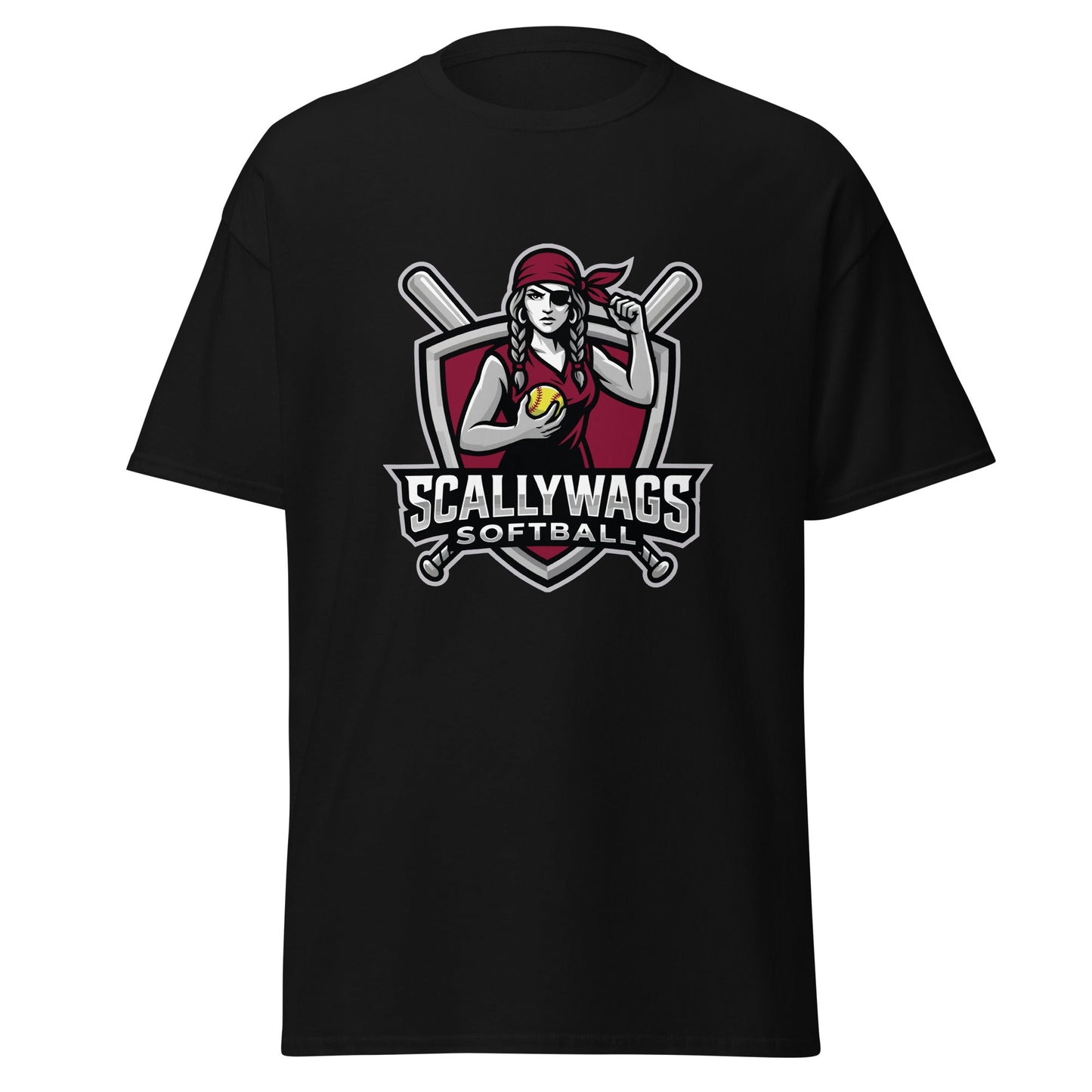Classic | T-Shirt | Scallywags Softball | Crest Logo