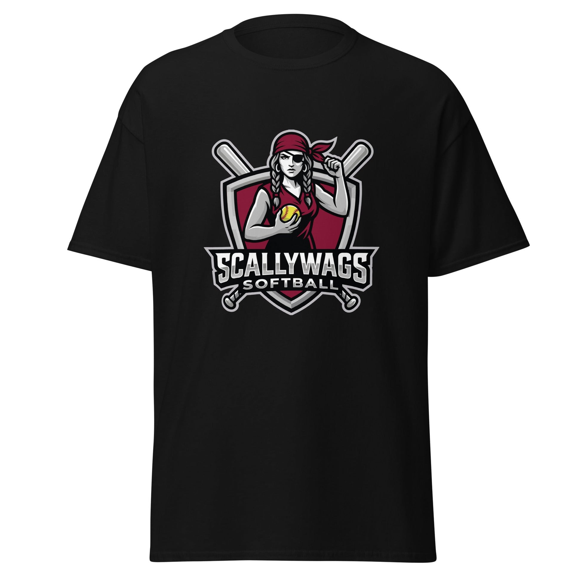 Classic | T-Shirt | Scallywags Softball | Crest Logo