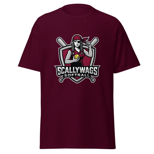 Classic | T-Shirt | Scallywags Softball | Crest Logo