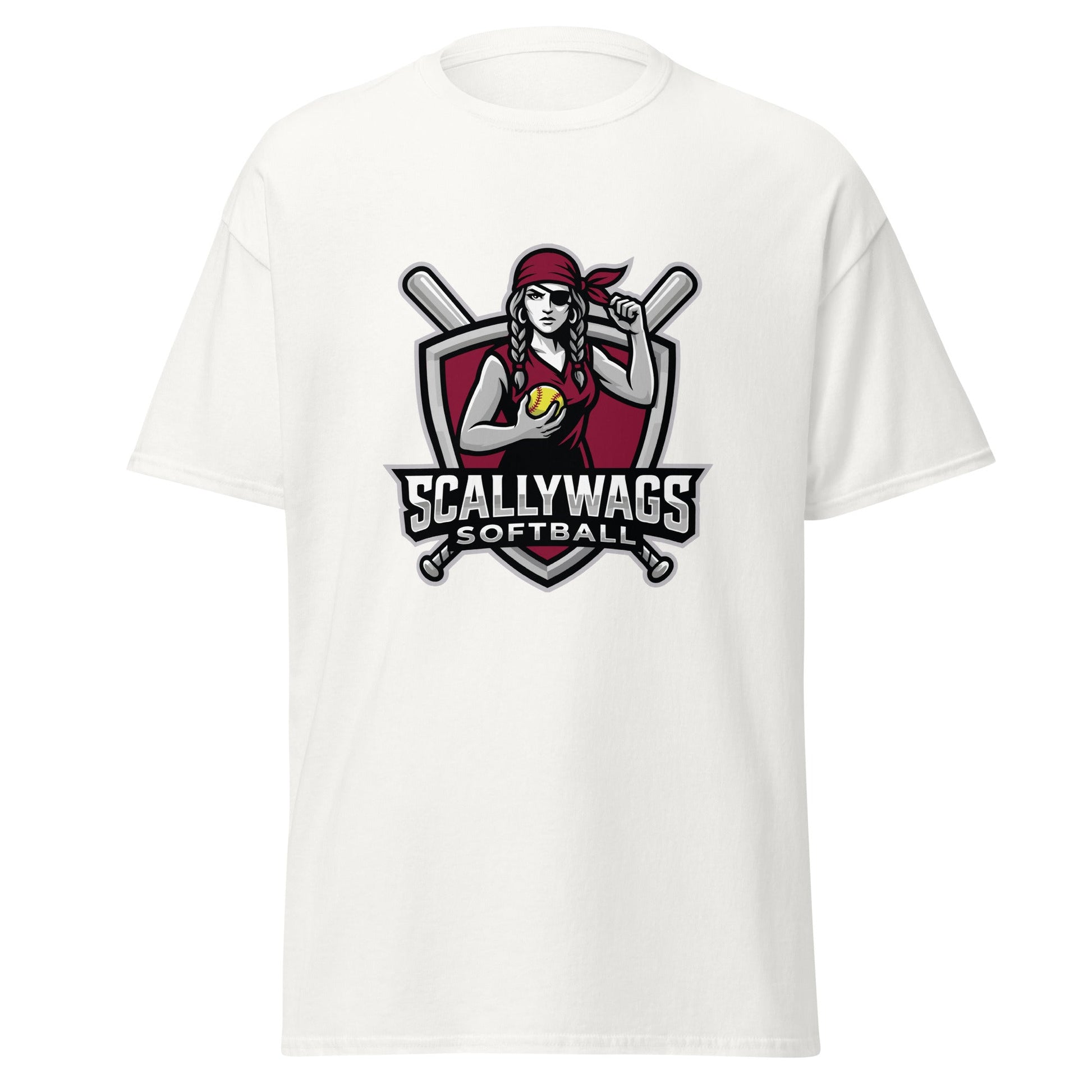 Classic | T-Shirt | Scallywags Softball | Crest Logo