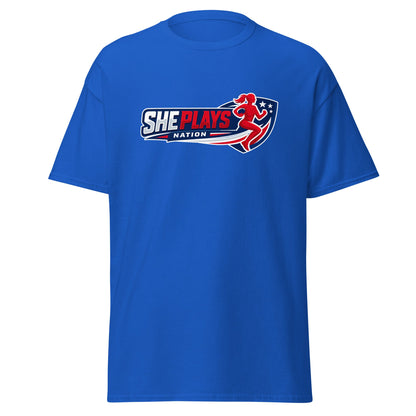 Classic | T-Shirt | She Plays Nation | Crest Logo