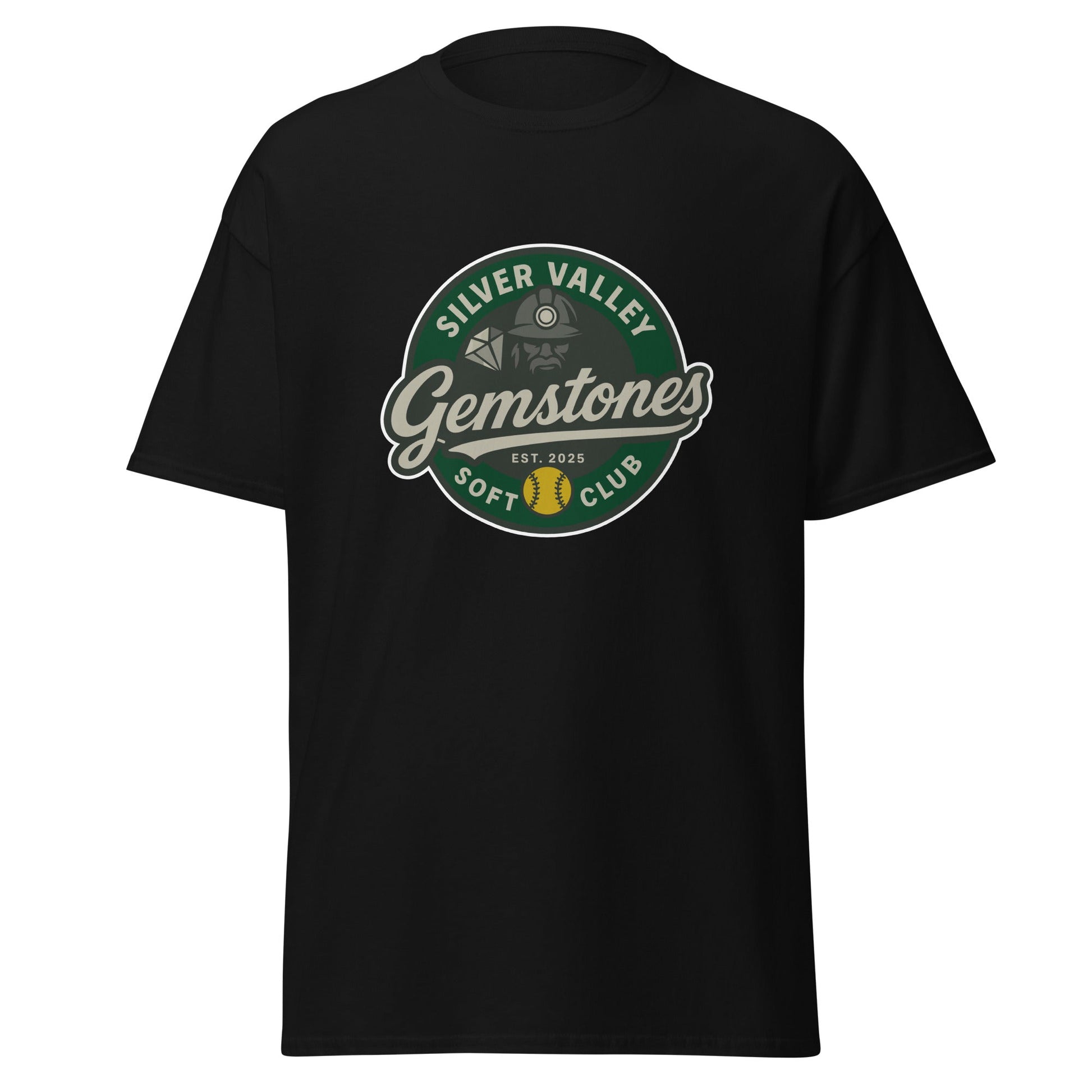 Classic | T-Shirt | Silver Valley Gemstones | Badge Logo