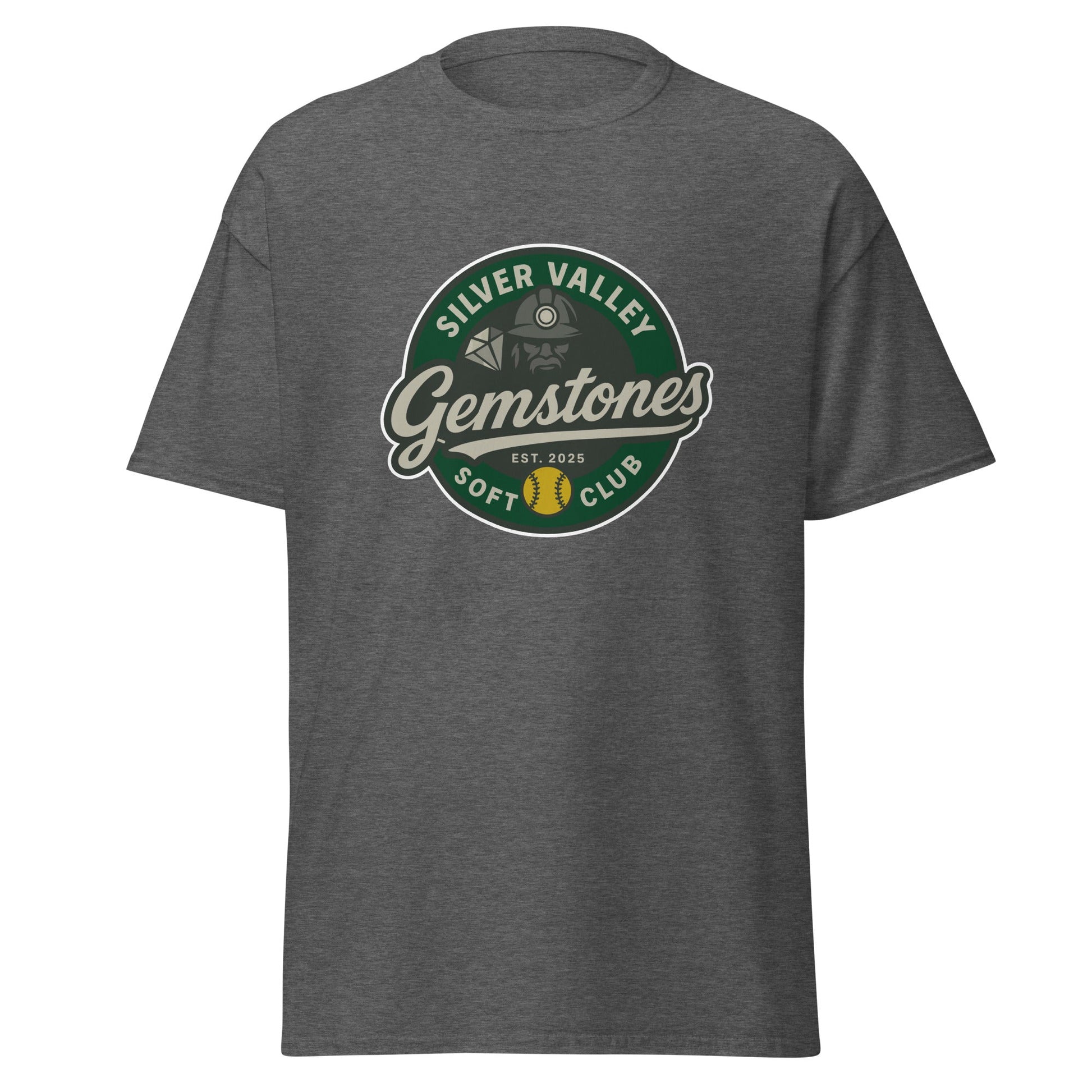 Classic | T-Shirt | Silver Valley Gemstones | Badge Logo
