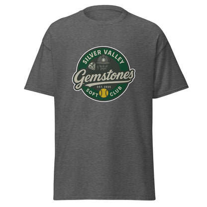 Classic | T-Shirt | Silver Valley Gemstones | Badge Logo