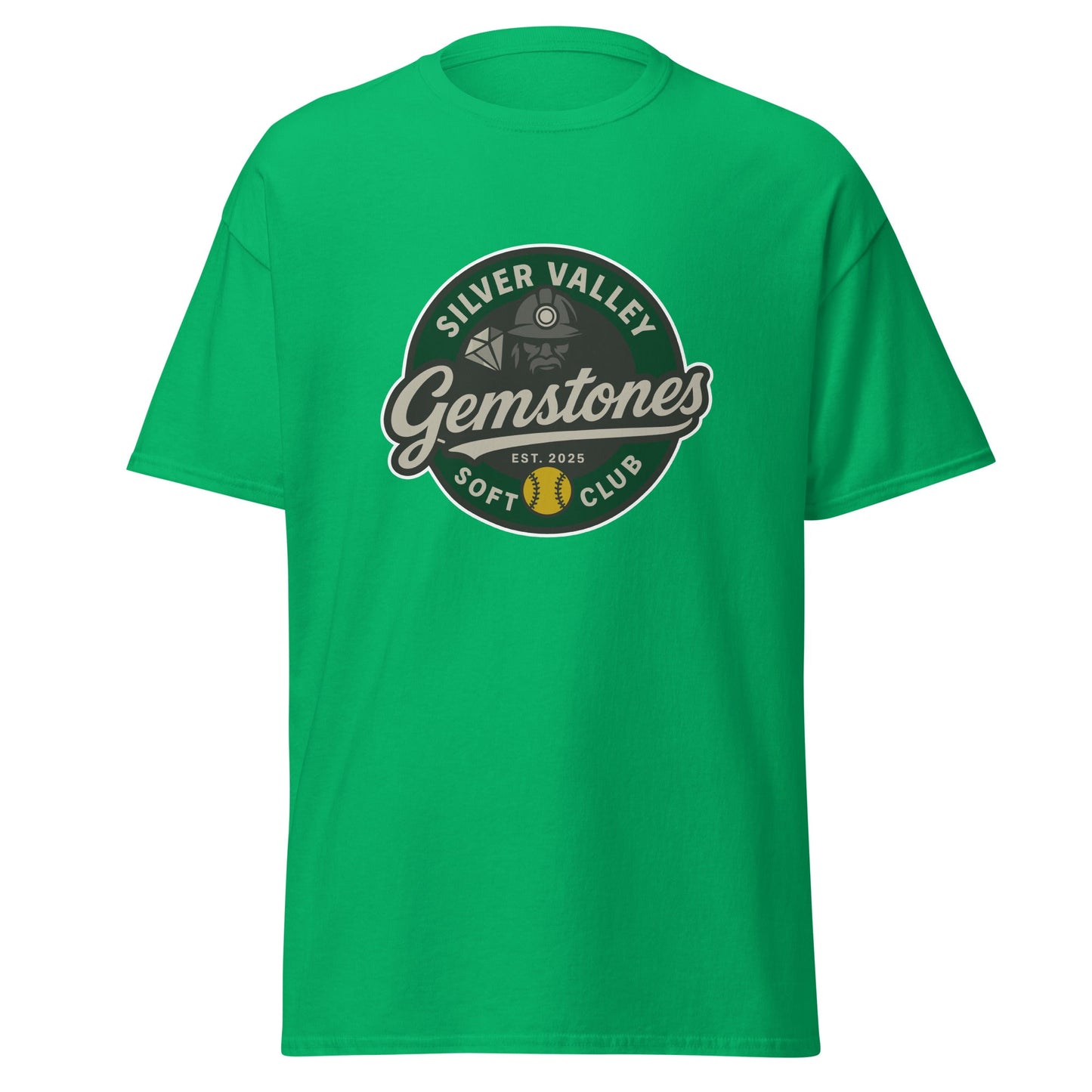 Classic | T-Shirt | Silver Valley Gemstones | Badge Logo