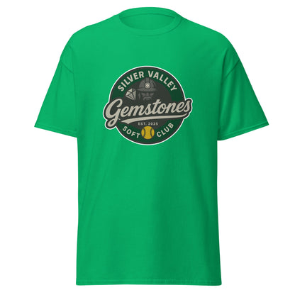 Classic | T-Shirt | Silver Valley Gemstones | Badge Logo