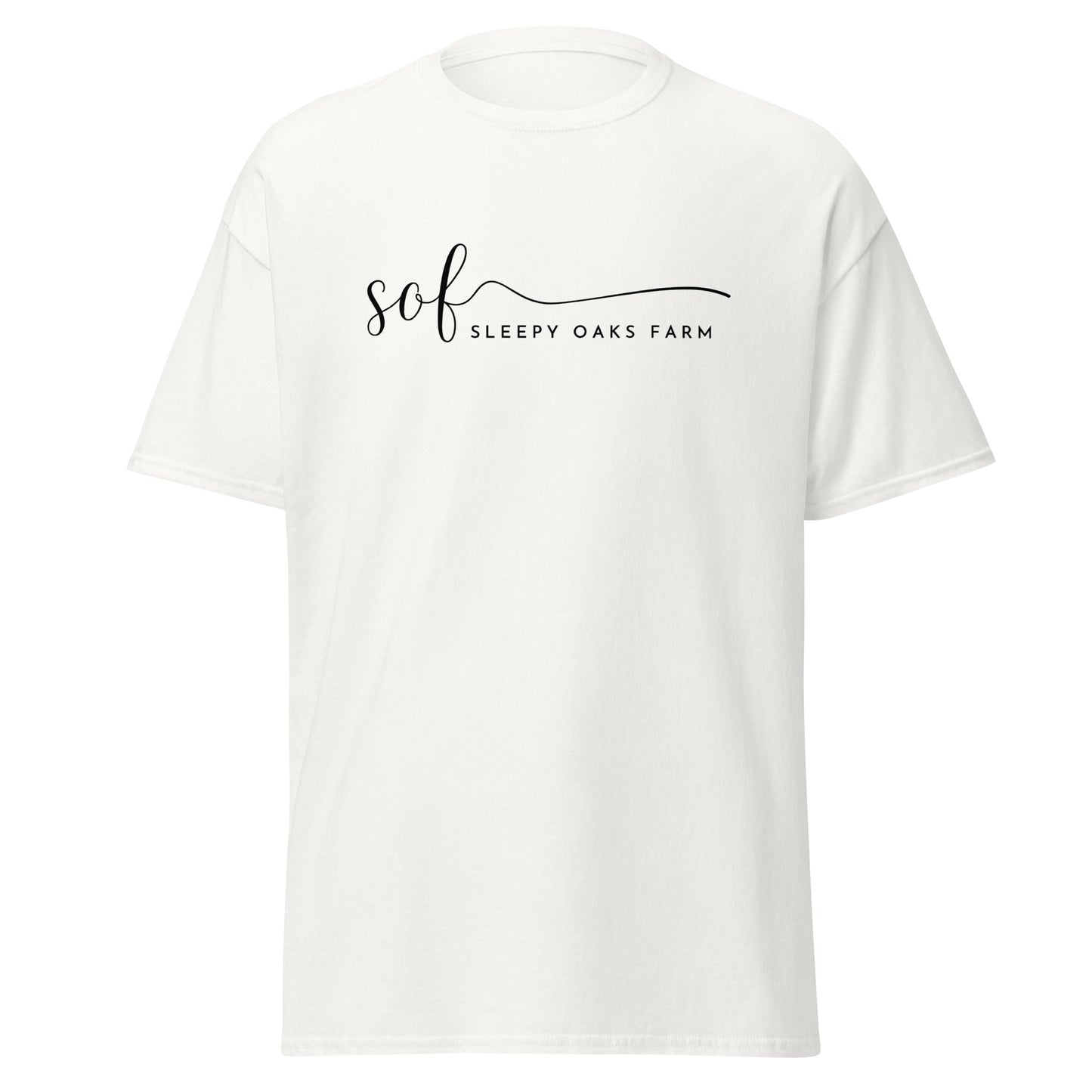Classic | T-Shirt | Sleepy Oaks Farm | Script Logo