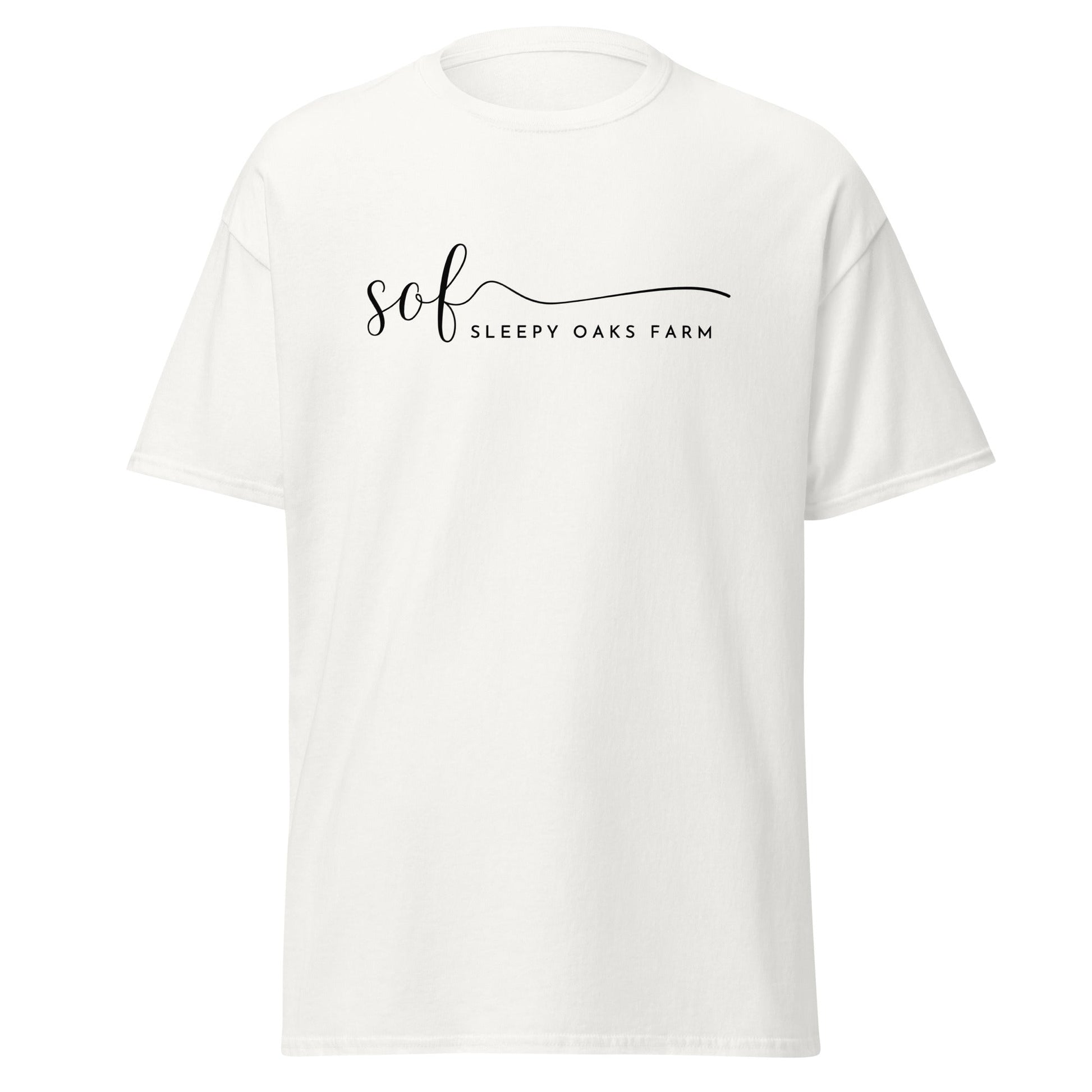 Classic | T-Shirt | Sleepy Oaks Farm | Script Logo