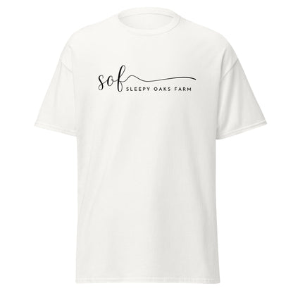 Classic | T-Shirt | Sleepy Oaks Farm | Script Logo