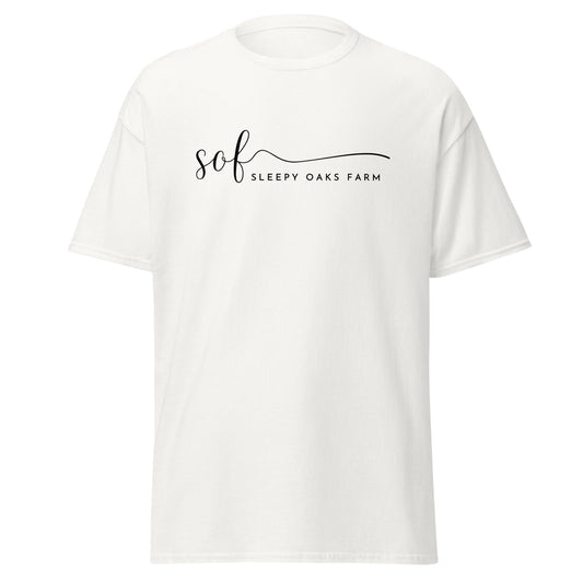 Classic | T-Shirt | Sleepy Oaks Farm | Script Logo