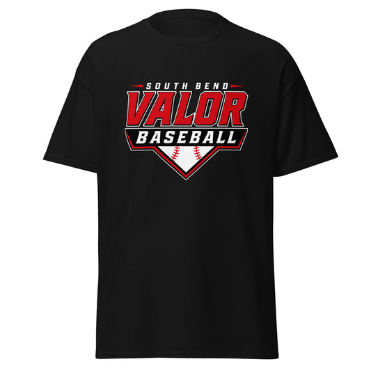 Classic | T-Shirt | South Bend Valor Baseball | Vanguard Logo