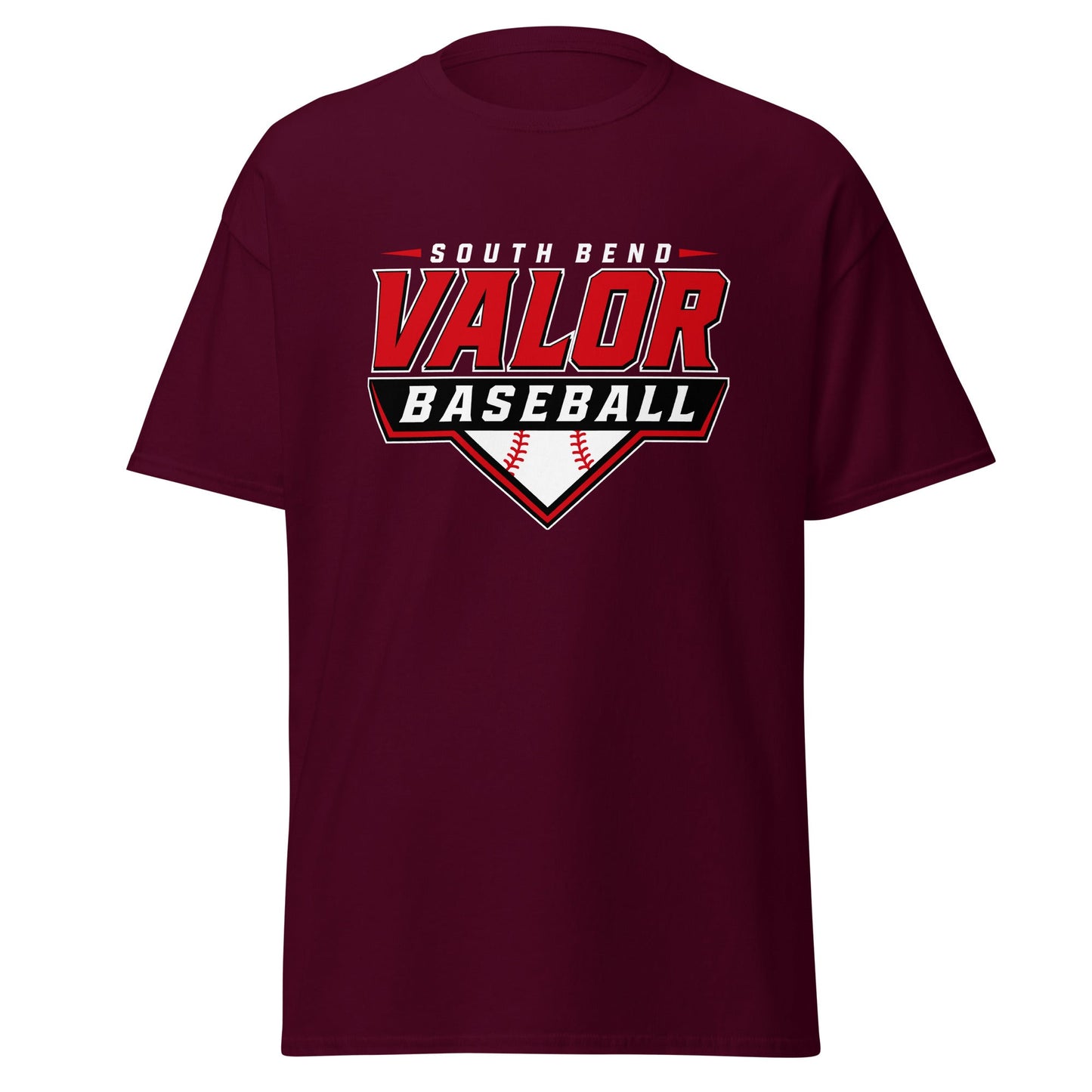 Classic | T-Shirt | South Bend Valor Baseball | Vanguard Logo