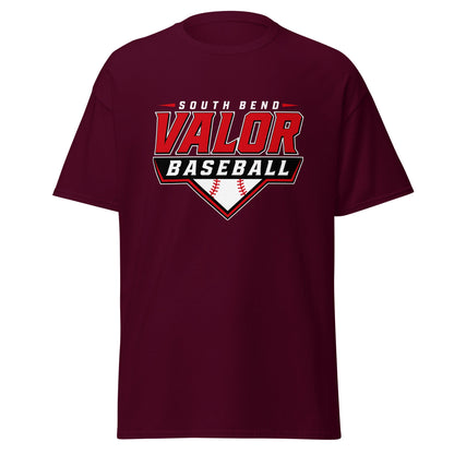 Classic | T-Shirt | South Bend Valor Baseball | Vanguard Logo