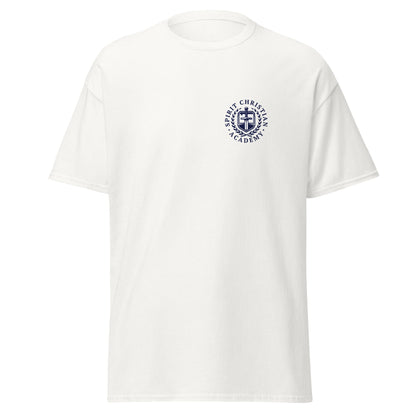 Classic | T-Shirt | Spirit Christian Academy | Navy Script Logo