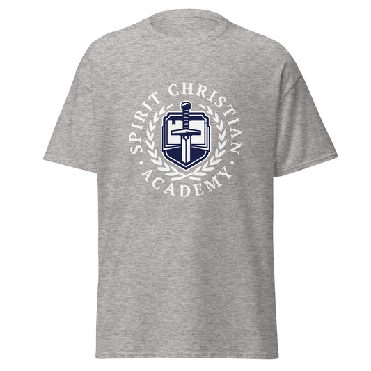 Classic | T-Shirt | Spirit Christian Academy | White Script Logo