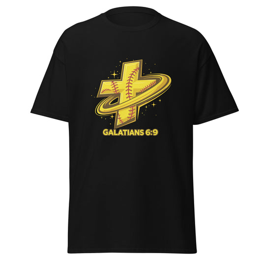 Classic | T-Shirt | Stingers Softball | Galatians 6:9 Logo