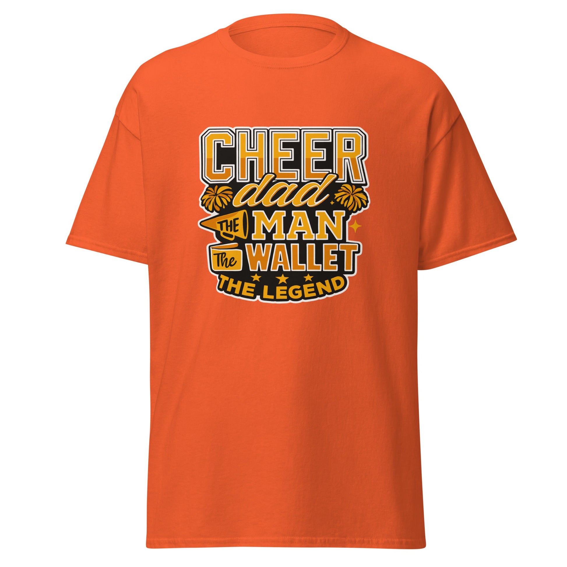 Classic | T-Shirt | Sunset Surge All-Star Cheerleading | Cheer Dad Legend Logo
