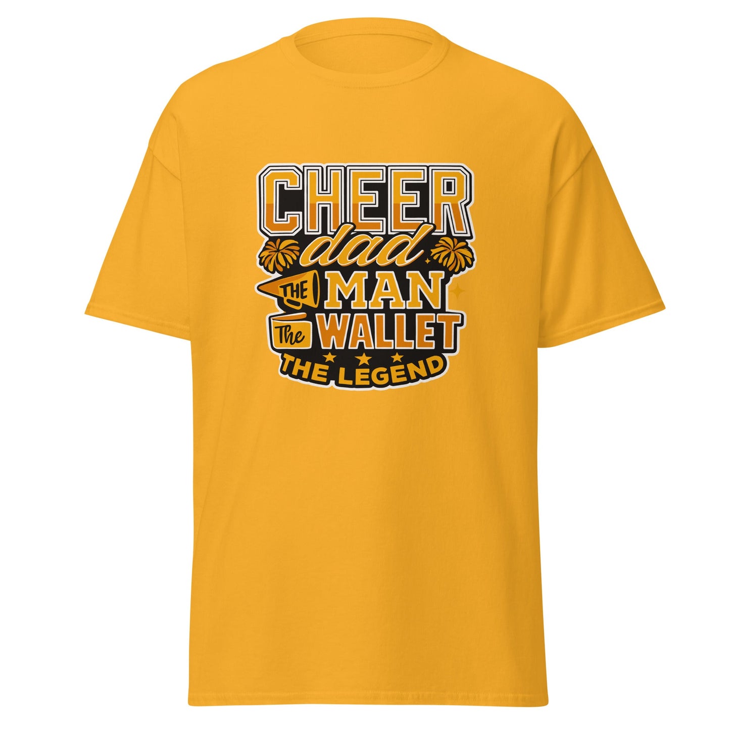 Classic | T-Shirt | Sunset Surge All-Star Cheerleading | Cheer Dad Legend Logo