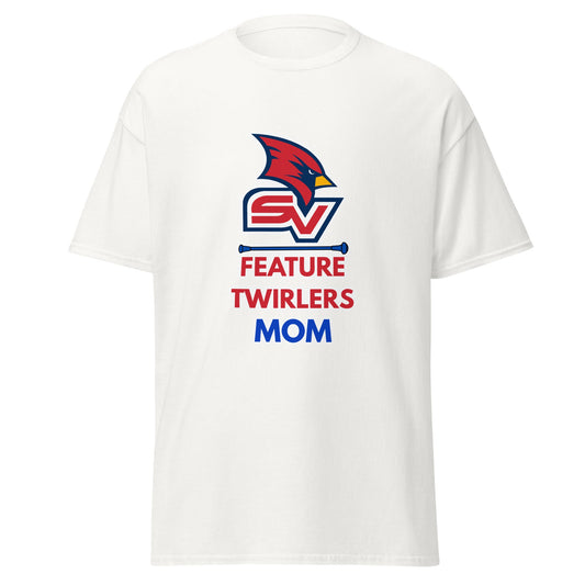 Classic | T-Shirt | SVSU Feature twirlers | Mom Logo