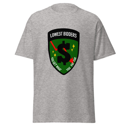 Classic | T-Shirt | The Lowest Bidders | Emblem Logo