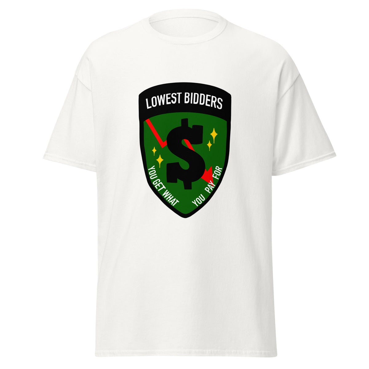 Classic | T-Shirt | The Lowest Bidders | Emblem Logo